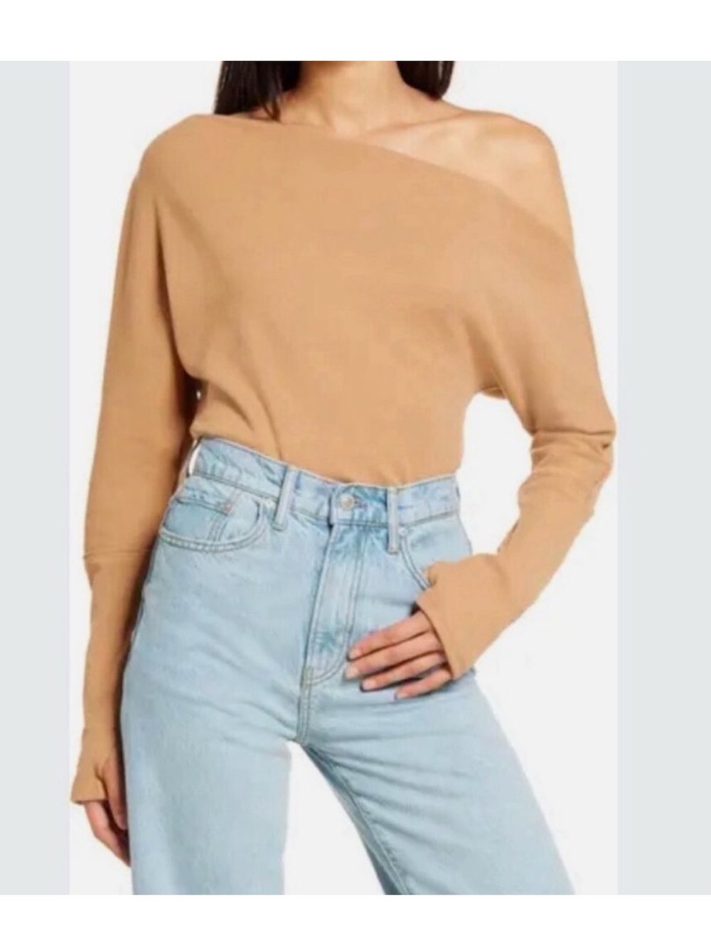 We The Free Fuji thermal Off-Shoulder Knit Top